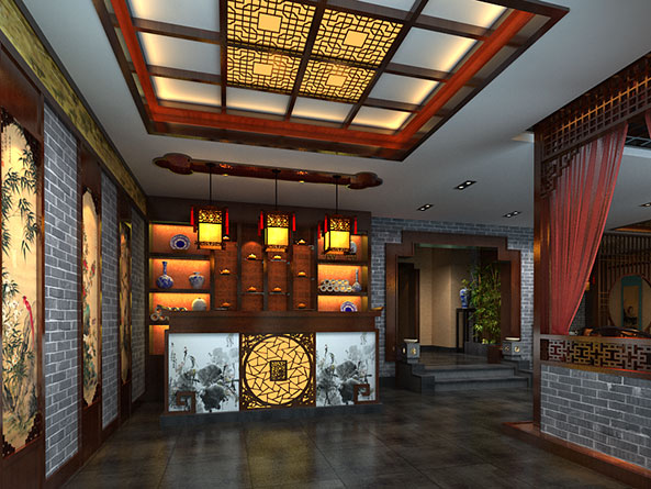 長春中式茶樓裝修——“清、幽、靜、簡”的品茗至境